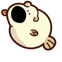 Cute Dogs as Fugu Fish pointer