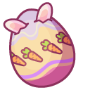 Cute Easter Bunny in Painted Egg pointer