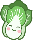 Cute Eggplant and Lettuce cursor