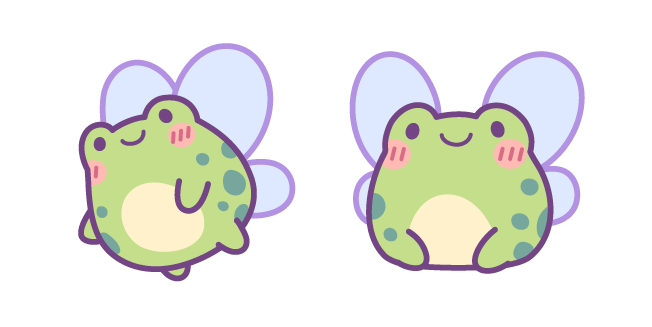 Cute Fairy Frog with Wings