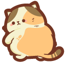 Cute Fat Cat with Pink Heart pointer