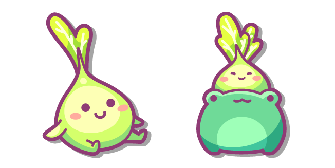 Cute Flower Bulb in a Frog Pot