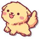 Cute Fluffy Dog pointer