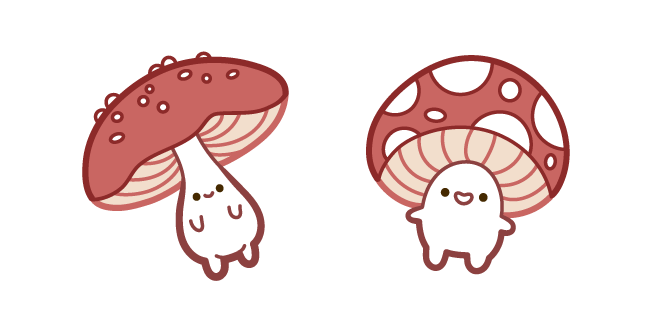 Cute Fly Agaric Mushrooms
