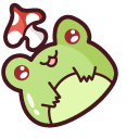Cute Frog and Mushroom Hat pointer