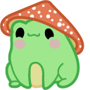 Cute Frog and Mushroom cursor