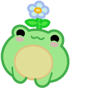 Cute Frog Flower cursor