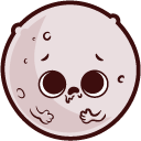 Cute Full Moon cursor