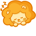 Cute Funny and Sleeping Lion cursor
