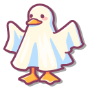 Cute Ghost Duck cursor