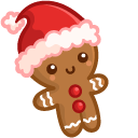 Cute Gingerbreads in Hats pointer