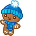 Cute Gingerbreads in Hats cursor