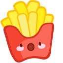 Cute Hamburger and Fries cursor