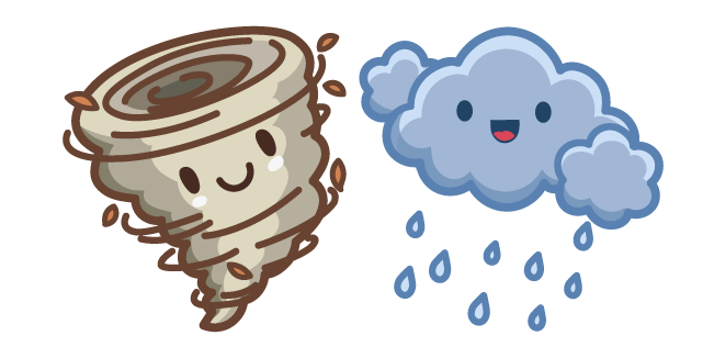 Cute Hurricane and Cloud