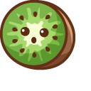 Cute Kiwi Fruit and Bird cursor
