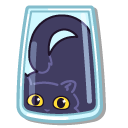 Cute Liquid Black Cat cursor
