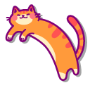 Cute Long Orange Cat pointer