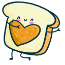 Cute Love Toasts cursor