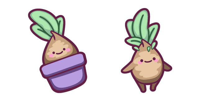 Cute Mandragora in Plant Pot