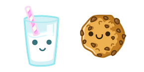 Cute Milk and Cookie
