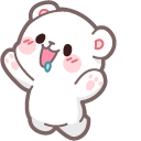 Cute Milk Bear and Carrot cursor