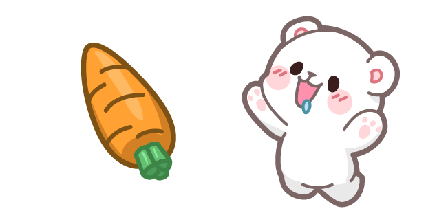 Cute Milk Bear and Carrot