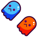 Cute Pac-Man and Ghosts pointer