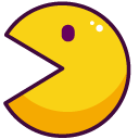 Cute Pac-Man and Ghosts cursor