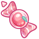 Cute Peach and Blueberry Candies pointer