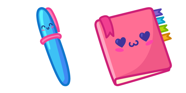 Cute Pen and Notebook