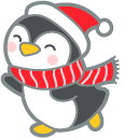 Cute Penguin in Scarf pointer