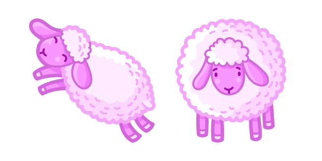 Cute Pink Sheep