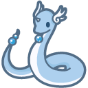 Cute Pokemon Dratini and Dragonair cursor