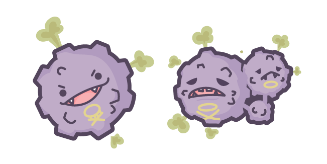 Cute Pokemon Koffing and Weezing