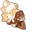 Cute Puppy Ice Cream pointer