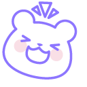 Cute Purple Polar Bear cursor