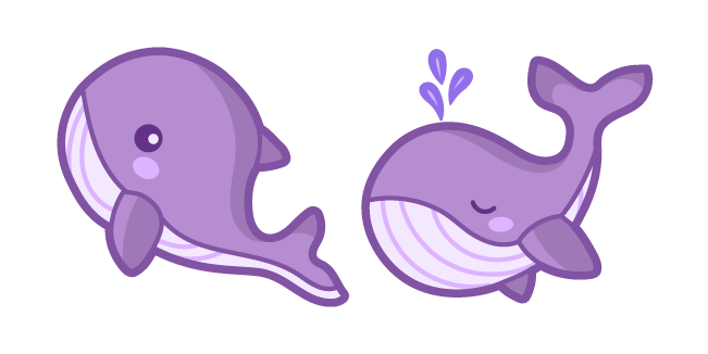 Cute Purple Whale