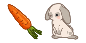 Cute Rabbit and Carrot