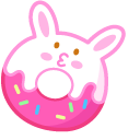Cute Rabbit Ice Cream and Donut cursor