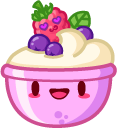 Cute Raspberry and Pudding cursor