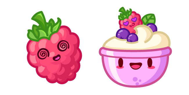 Cute Raspberry and Pudding