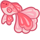 Cute Red Betta Fish pointer