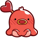 Cute Red Octopus Sausage pointer