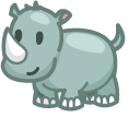 Cute Rhinoceros cursor