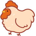 Cute Rooster and Chicken pointer