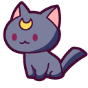 Cute Sailor Moon Luna and Artemis cursor