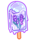 Cute Sakura and Lavender Popsicles cursor