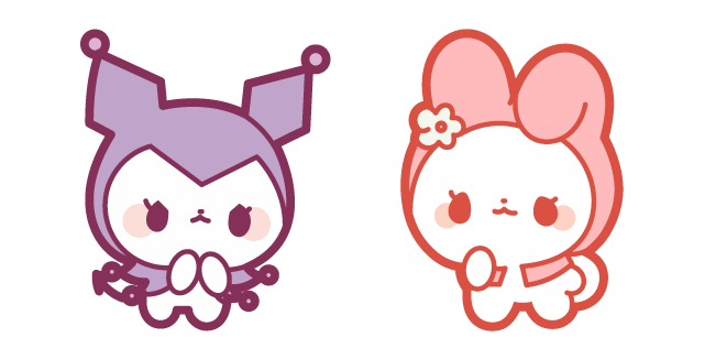Cute Sanrio Kuromi and My Melody