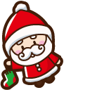 Cute Santa Claus pointer
