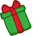 Cute Santa in Gift pointer